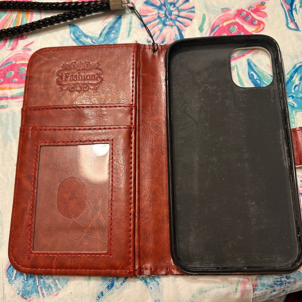 Brown Leather Phone Case
